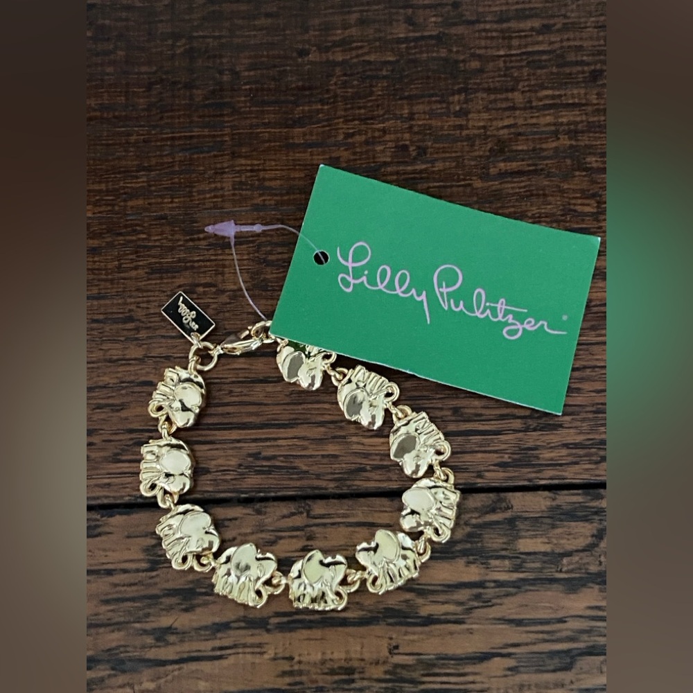Lilly Pulitzer Gold Elephant Bracelet